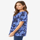 Perfect Printed Short-Sleeve Crewneck Tee image number null