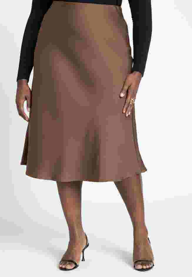 Satin Midi Skirt image number 1