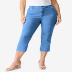 Plus Size Classic Stretch Capri Jean image number null