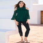 Lace Cold-Shoulder Top image number 0