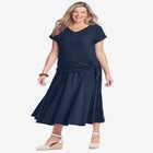 SIDE TIE KNIT TEE image number null