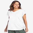 SIDE TIE KNIT TEE image number null