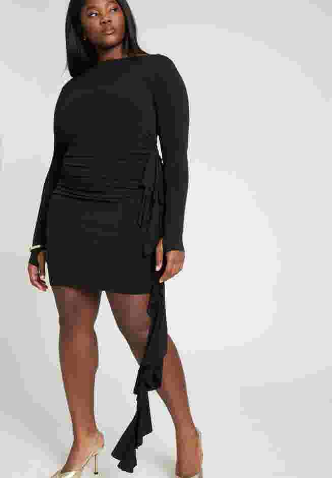 Side Ruffle Mini Dress image number 0