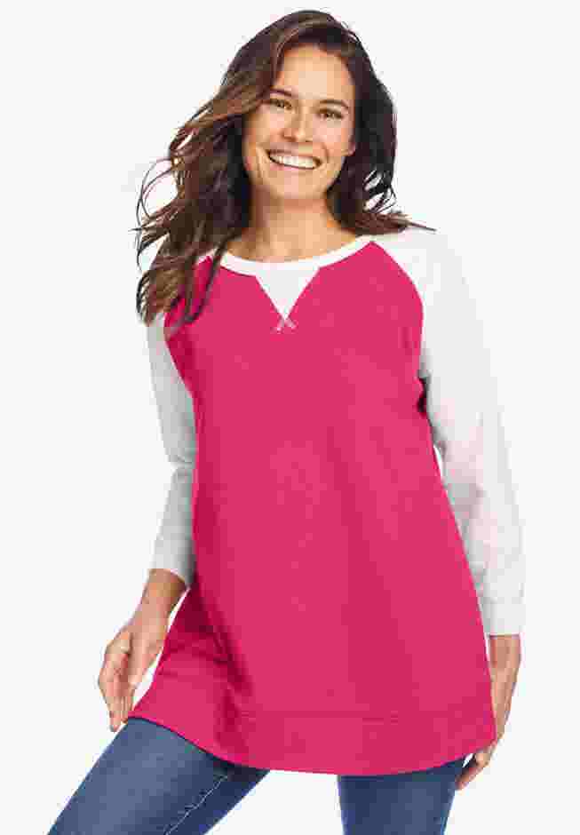 Thermal & Terry Colorblock Tunic image number 0