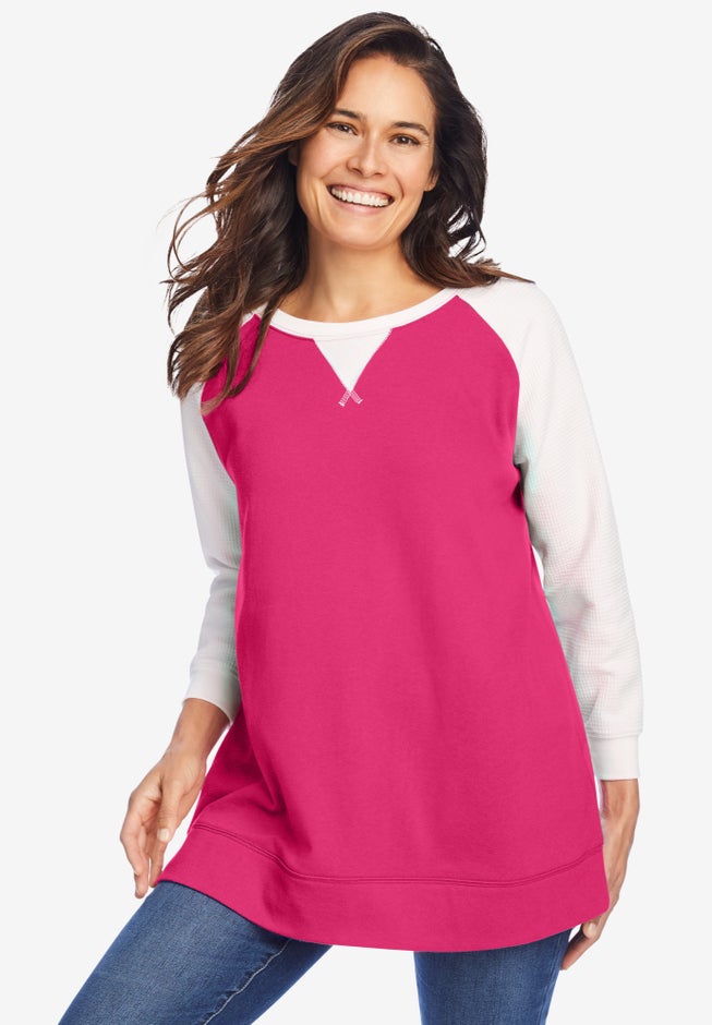 Thermal & Terry Colorblock Tunic image number 0