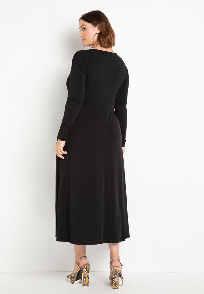 Twist Detail Fit And Flare image number null