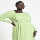 Twist Detail Fit And Flare image number null