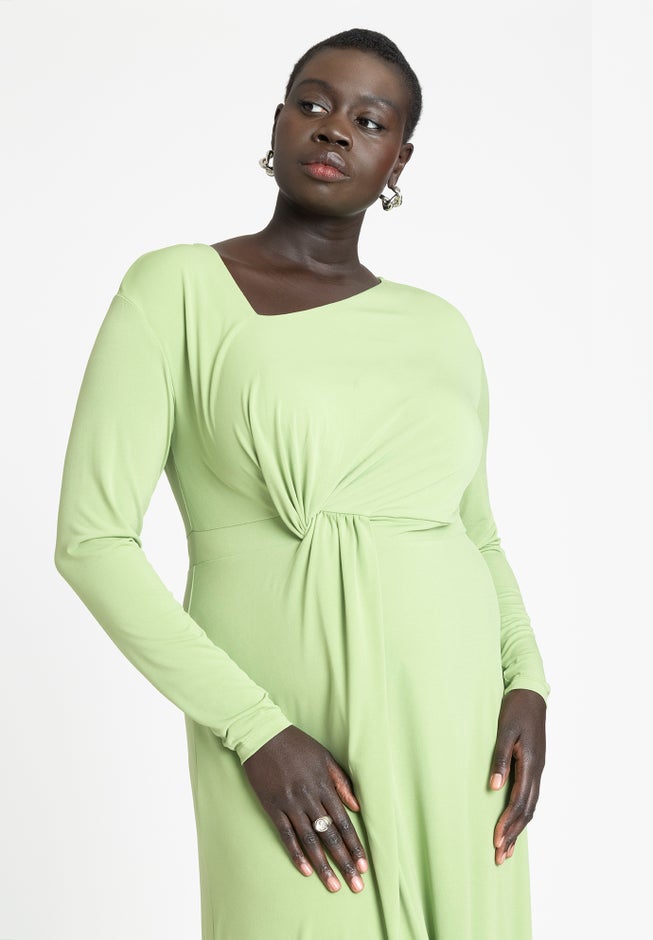 Twist Detail Fit And Flare image number null