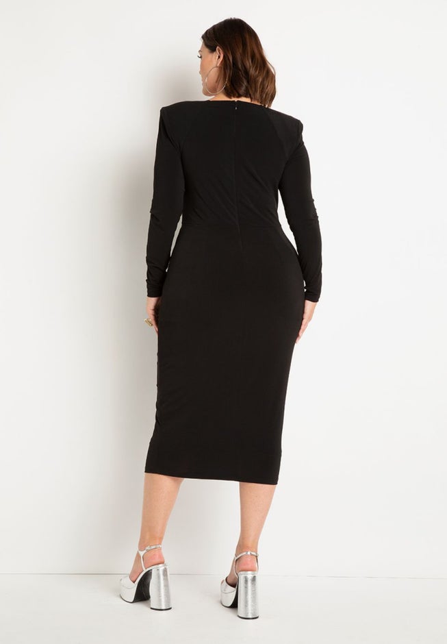 Twist Bodice Fitted Dress image number null