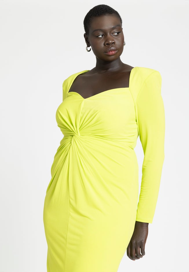 Twist Bodice Fitted Dress image number null