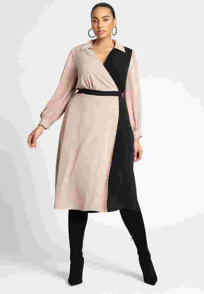 Colorblocked Work Dress image number 0