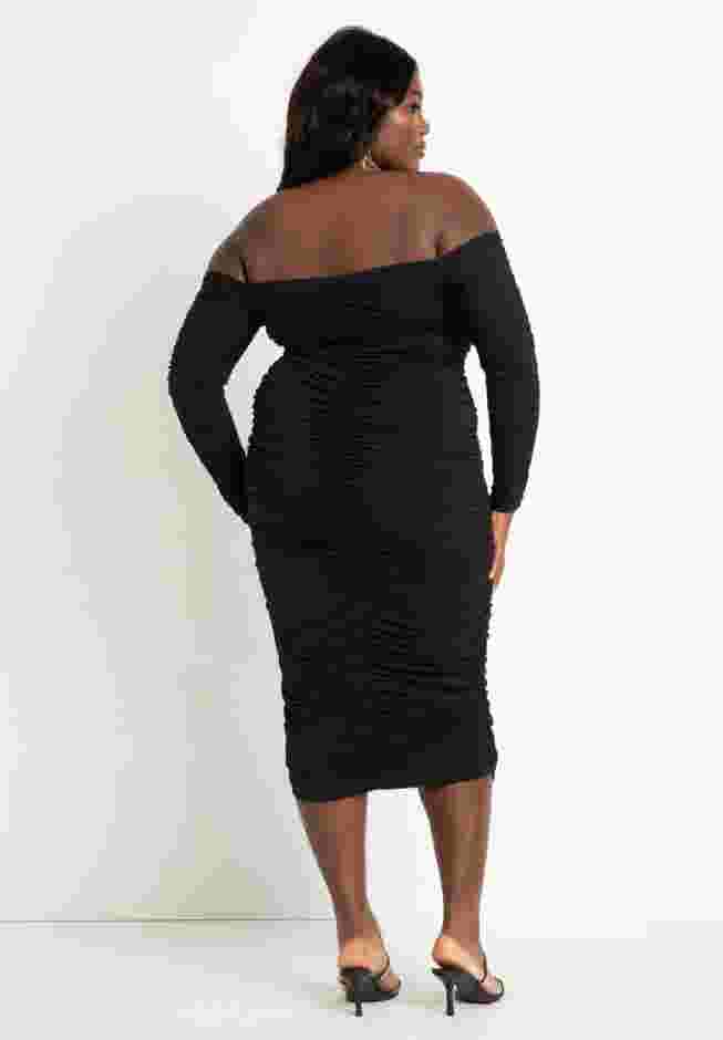 Ruched Off The Shoulder Dress image number 4