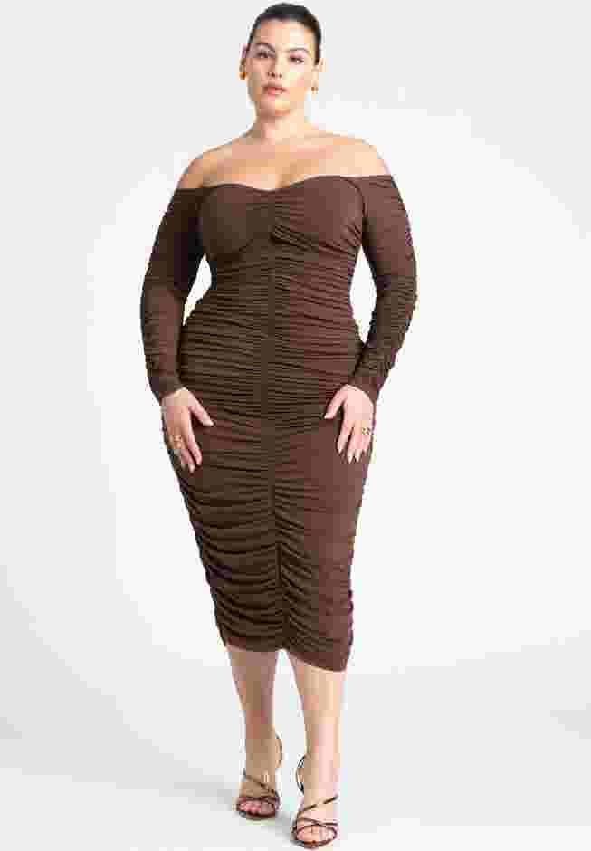 Ruched Off The Shoulder Dress image number 0
