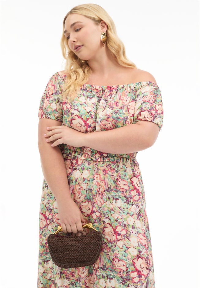 Off-the-Shoulder Maxi Dress image number 3