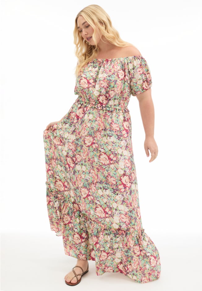 Off-the-Shoulder Maxi Dress image number 0