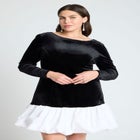 Velvet Mini Dress image number null