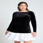 Velvet Mini Dress image number null