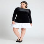 Velvet Mini Dress image number null