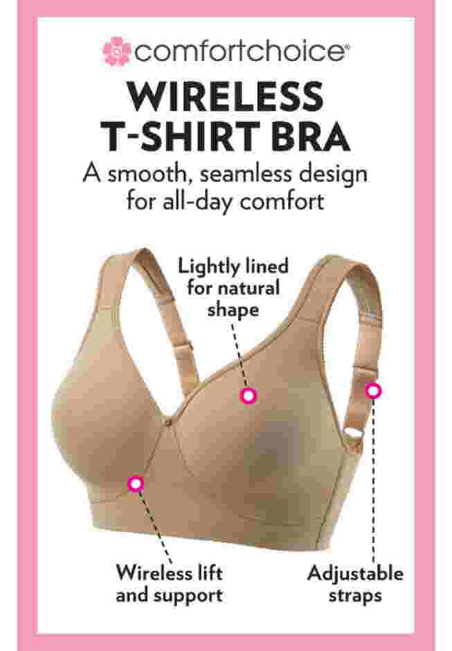 Wireless Microfiber T-Shirt Bra image number 5