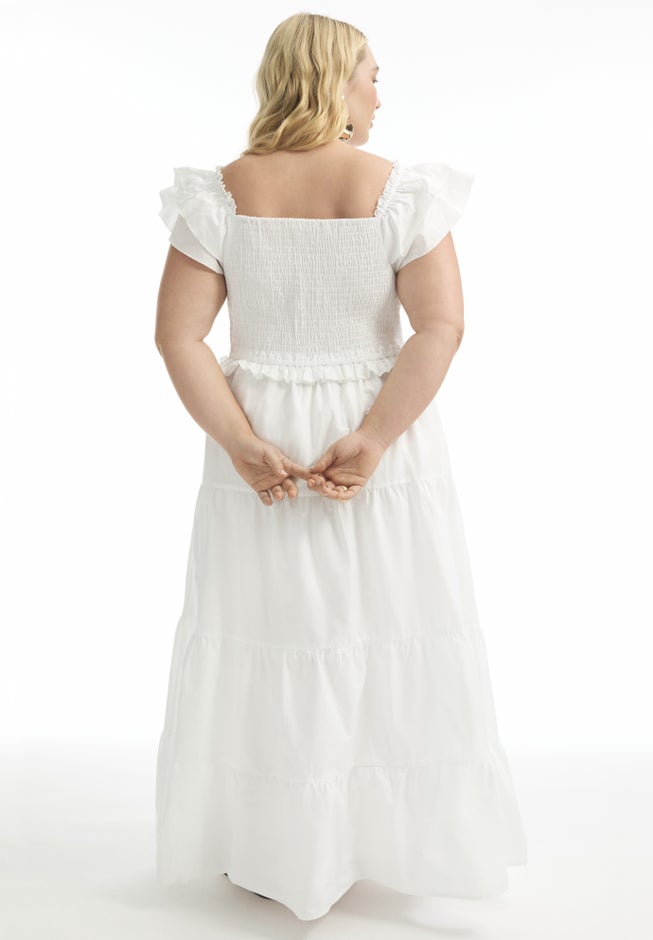 Smocked Tiered Maxi Dress image number 1