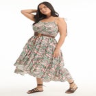 Tiered Smocked Midi Dress image number null