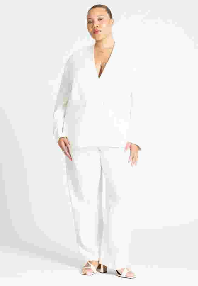 Clean Relaxed Double Breasted Blazer image number 2