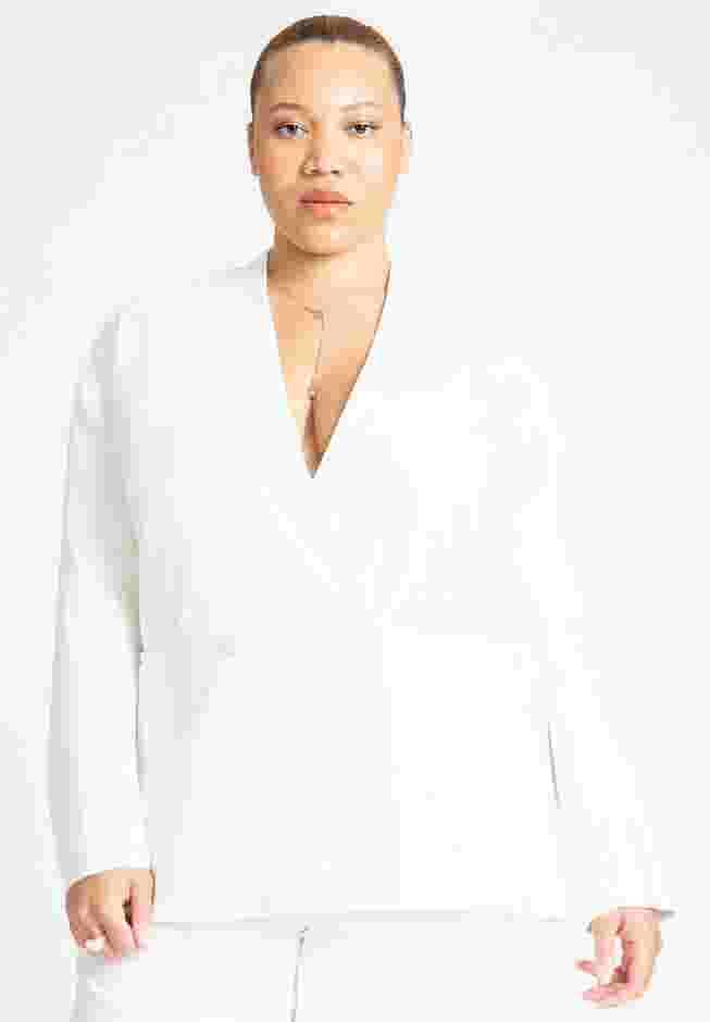 Clean Relaxed Double Breasted Blazer image number 0