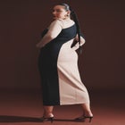 Colorblocked Ponte Dress image number null