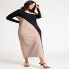 Colorblocked Ponte Dress image number null