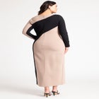 Colorblocked Ponte Dress image number null
