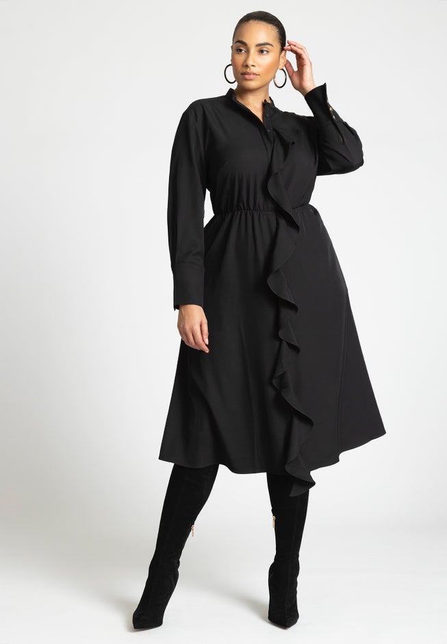Cascade Midi Dress image number null