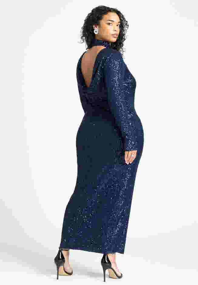 Open Back Sequin Dress image number 1