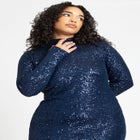 Open Back Sequin Dress image number null