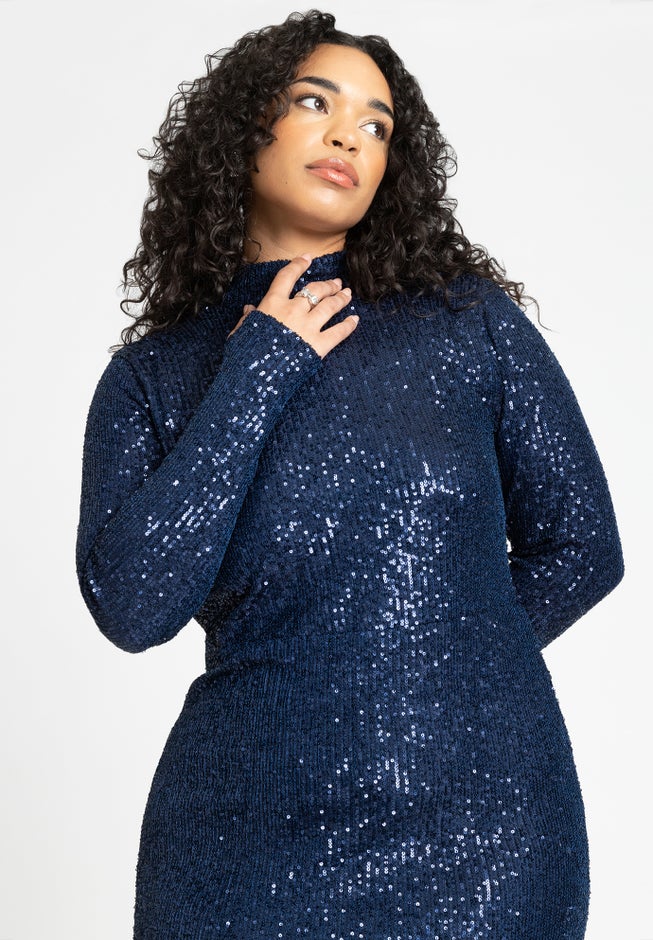 Open Back Sequin Dress image number 2