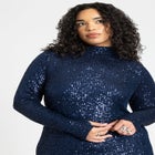 Open Back Sequin Dress image number null