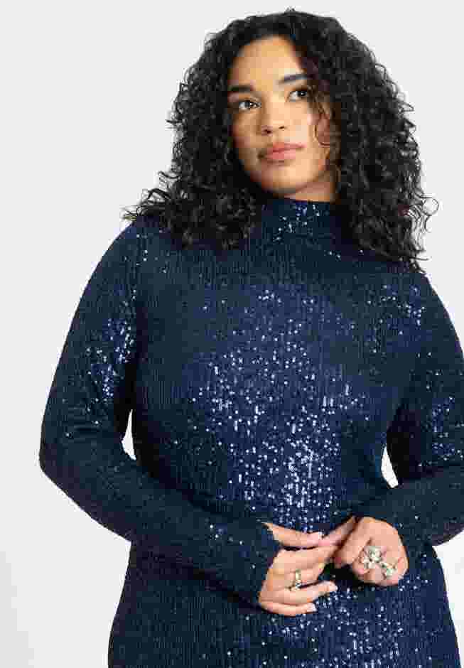 Open Back Sequin Dress image number 3