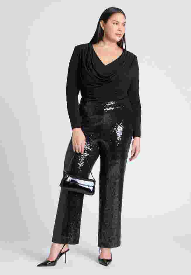 Fitted Sequin Pant image number 1