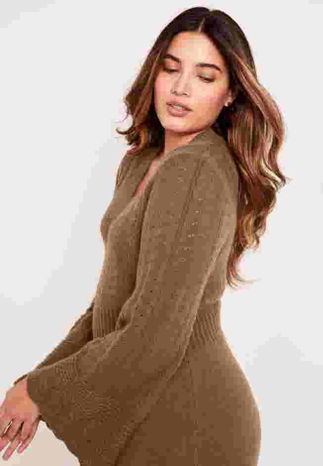Bell-Sleeve Sweaterdress image number 3