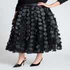 Dimensional Dot Tulle Maxi Skirt image number null