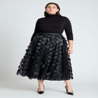 Dimensional Dot Tulle Maxi Skirt image number null