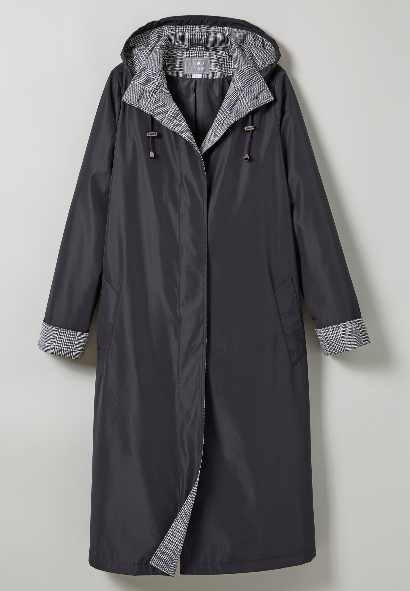 Contrast Hood Raincoat image number 4