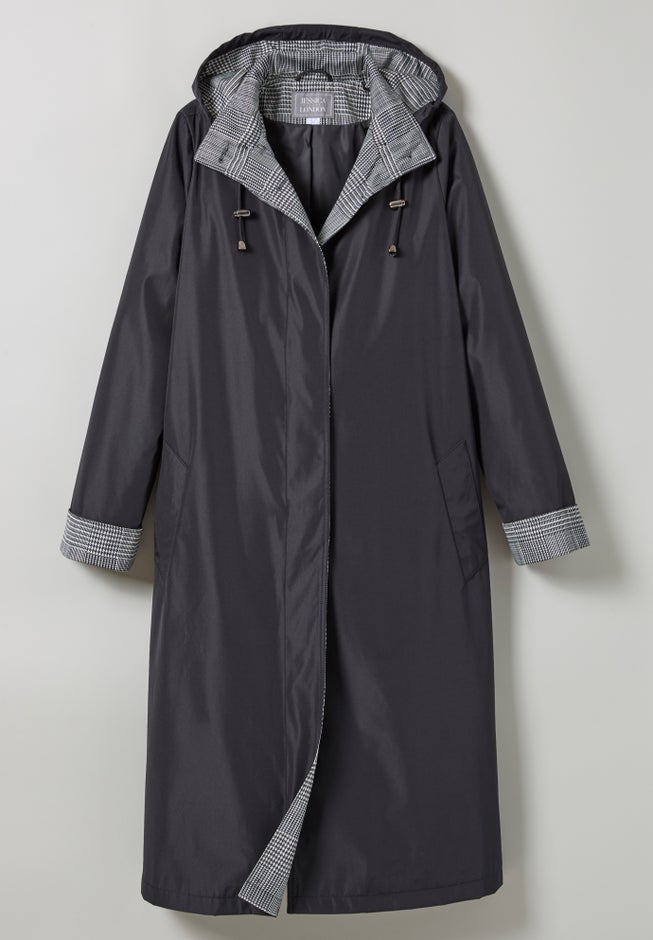 Contrast Hood Raincoat image number 4