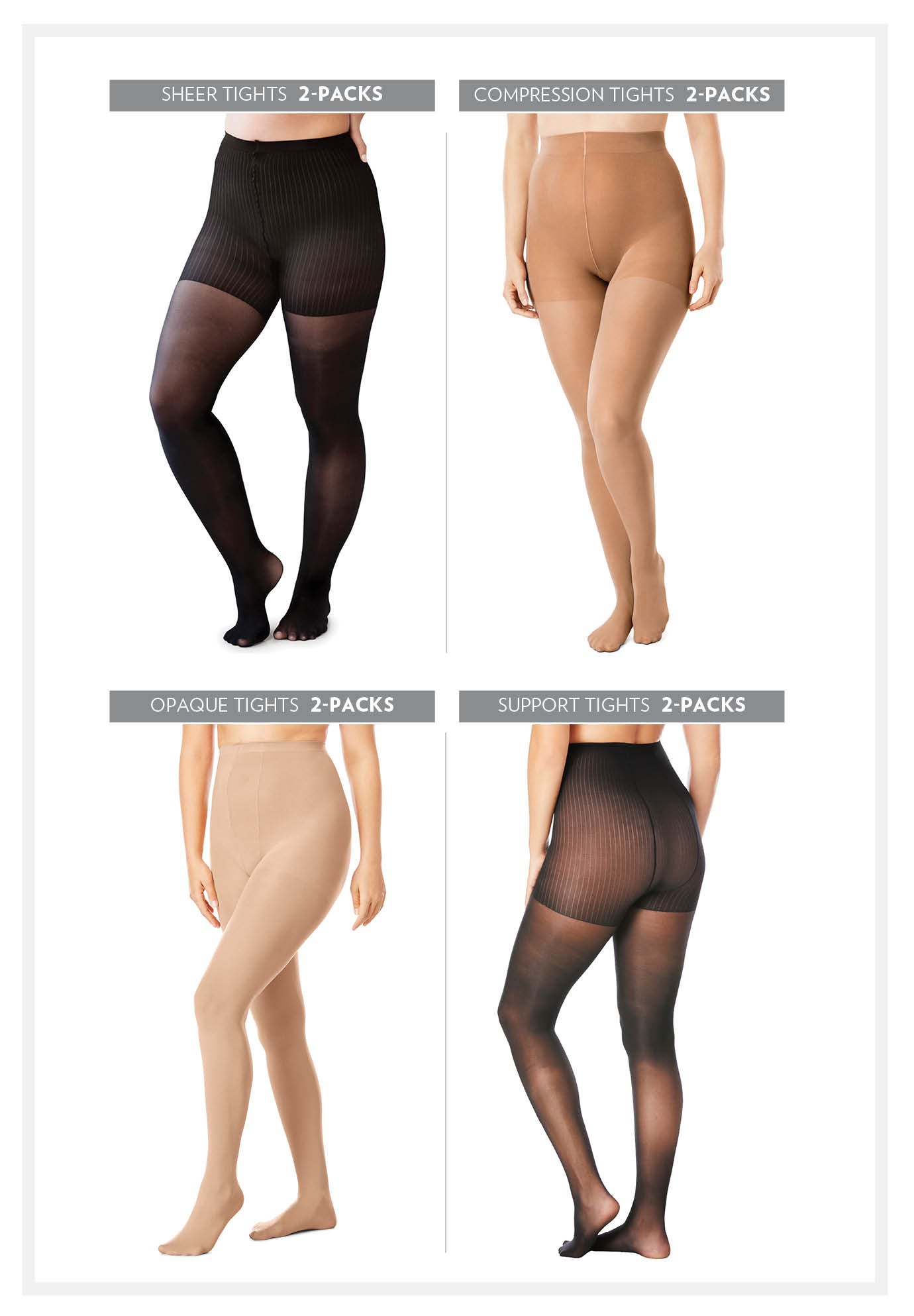 2-Pack Sheer Tights  image number 5