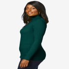 Ribbed Cotton Turtleneck Sweater image number null