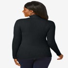 Ribbed Cotton Turtleneck Sweater image number null