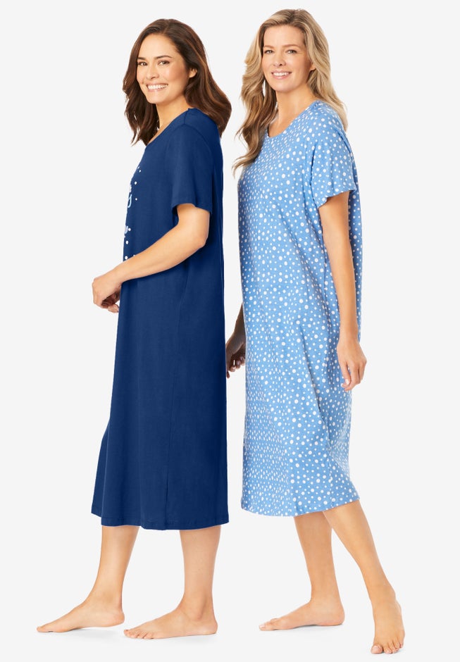 2-Pack Long Sleepshirts image number 3