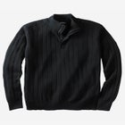 Quarter Zip Mock Neck Lightweight Sweater image number null