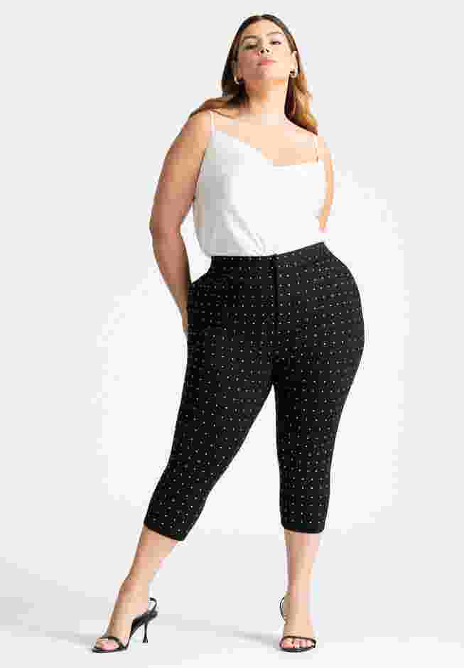 Rhinestone Capri Pant image number 3