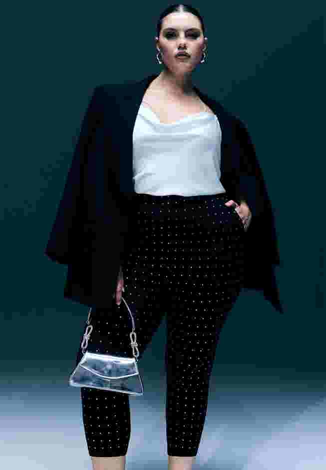 Rhinestone Capri Pant image number 4