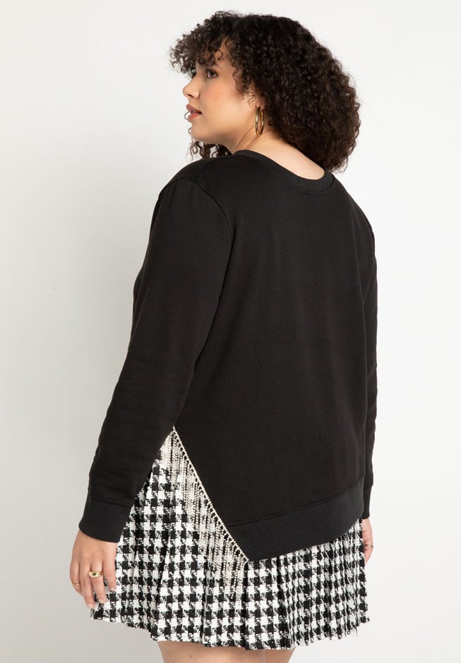 Fringe Trim Sweatshirt image number 1